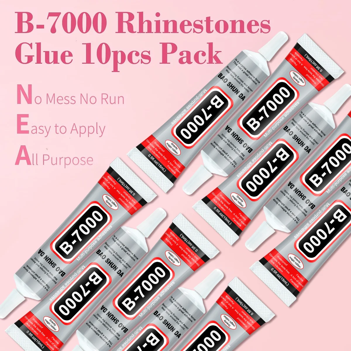 B7000 Multipurpose Adhesive 15ml X 10 Units ⭐ Strong Adhesion, Quick Drying for Jewelry, DIY and Various Materials ✨
B7000 Multipurpose Adhesive 15ml X 10 Units ⭐ Strong Adhesion, Quick Drying for Jewelry, DIY and Various Materials ✨
