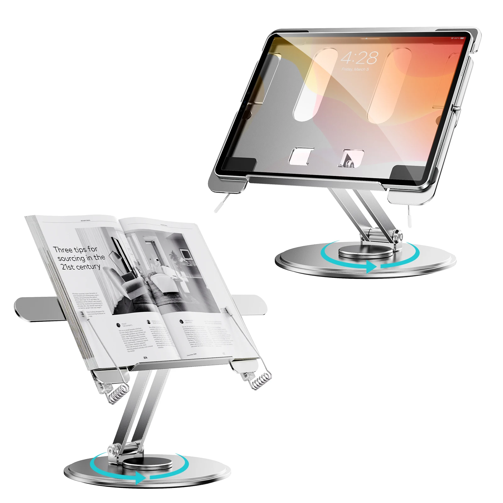 Eary Laptop Stand Desktop Book Stand for Reading 360°Rotatable Tablet Pad Projector Support Holder Desk for Computer Macbook
Eary Laptop Stand Desktop Book Stand for Reading 360°Rotatable Tablet Pad Projector Support Holder Desk for Computer Macbook