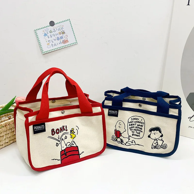Fashion Hot Style Cute Cartoon Snoopy Lunch Canvas Bag Large Capacity Multifunctional Portable Canvas Bag Travel Handbag
Fashion Hot Style Cute Cartoon Snoopy Lunch Canvas Bag Large Capacity Multifunctional Portable Canvas Bag Travel Handbag