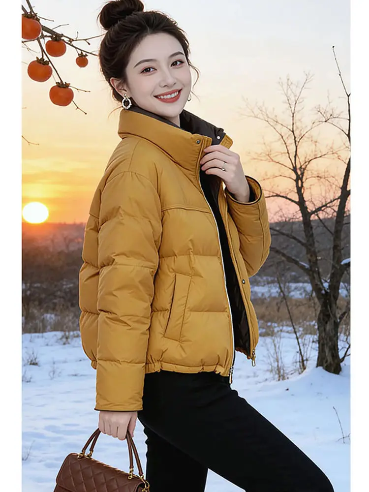 Women's Thiened Stand Collar down Cotton Jaet Winter Faionable Warm Coat Korean Sle Loose Fit Long Sve round Ne
Women's Thiened Stand Collar down Cotton Jaet Winter Faionable Warm Coat Korean Sle Loose Fit Long Sve round Ne