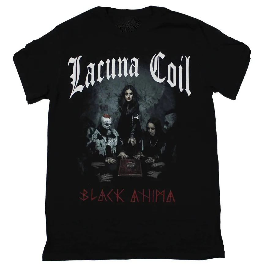 Vtg Lacuna Coil Band Tour Тяжелая хлопковая черная футболка всех размеров Mm1050
Vtg Lacuna Coil Band Tour Тяжелая хлопковая черная футболка всех размеров Mm1050