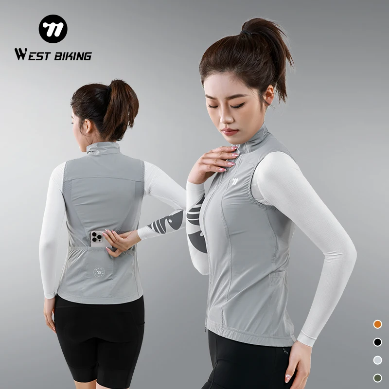 WEST BIKING Women's Cycling Vest Windproof Summer Sports Waistcoat Outdoor Running Fitness Sun Protection Sleeveless Clothing
WEST BIKING Women's Cycling Vest Windproof Summer Sports Waistcoat Outdoor Running Fitness Sun Protection Sleeveless Clothing