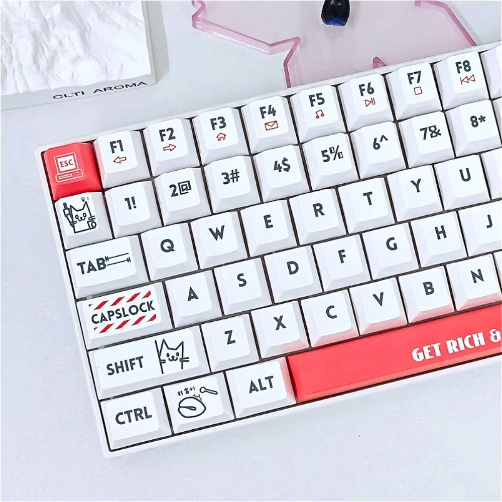 The original height set of the working meow keycap is suitable for wooting Orlong tarantulas and other mechanical keyboards.
The original height set of the working meow keycap is suitable for wooting Orlong tarantulas and other mechanical keyboards.