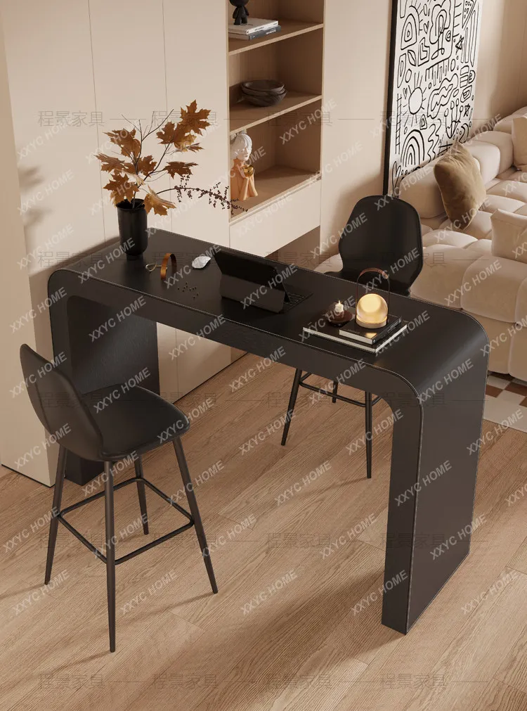 LS modern minimalist style saddle leather home against the wall casual designer high-end solid wood tall table
LS modern minimalist style saddle leather home against the wall casual designer high-end solid wood tall table