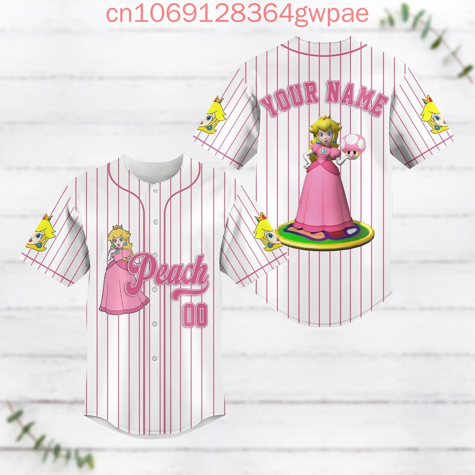 Super Mario Princess Peach Baseball Jersey Men's Women Kids Short Sleeve Shirt Summer Casual Sports Jerseys Streetwear Tops
Super Mario Princess Peach Baseball Jersey Men's Women Kids Short Sleeve Shirt Summer Casual Sports Jerseys Streetwear Tops