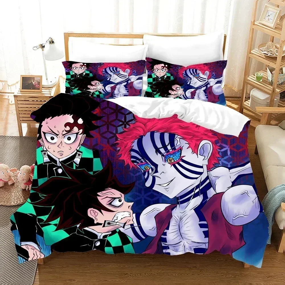 Luxury New 3D Print Cartoons Demon Slayer Bedding Sets Duvet Cover Set With Pillowcase Twin Full Queen King Bed Home Textile
Luxury New 3D Print Cartoons Demon Slayer Bedding Sets Duvet Cover Set With Pillowcase Twin Full Queen King Bed Home Textile