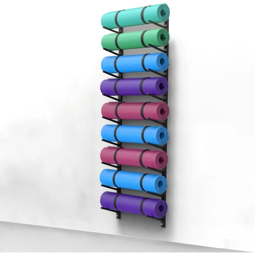 Yoga Mat Holder 9 Layer Yoga Mat/Exercise Mats Holder Wall Mount, Gym Hanging Foam Roller/Yoga Mat Storage Rack Metal Display Sh
Yoga Mat Holder 9 Layer Yoga Mat/Exercise Mats Holder Wall Mount, Gym Hanging Foam Roller/Yoga Mat Storage Rack Metal Display Sh