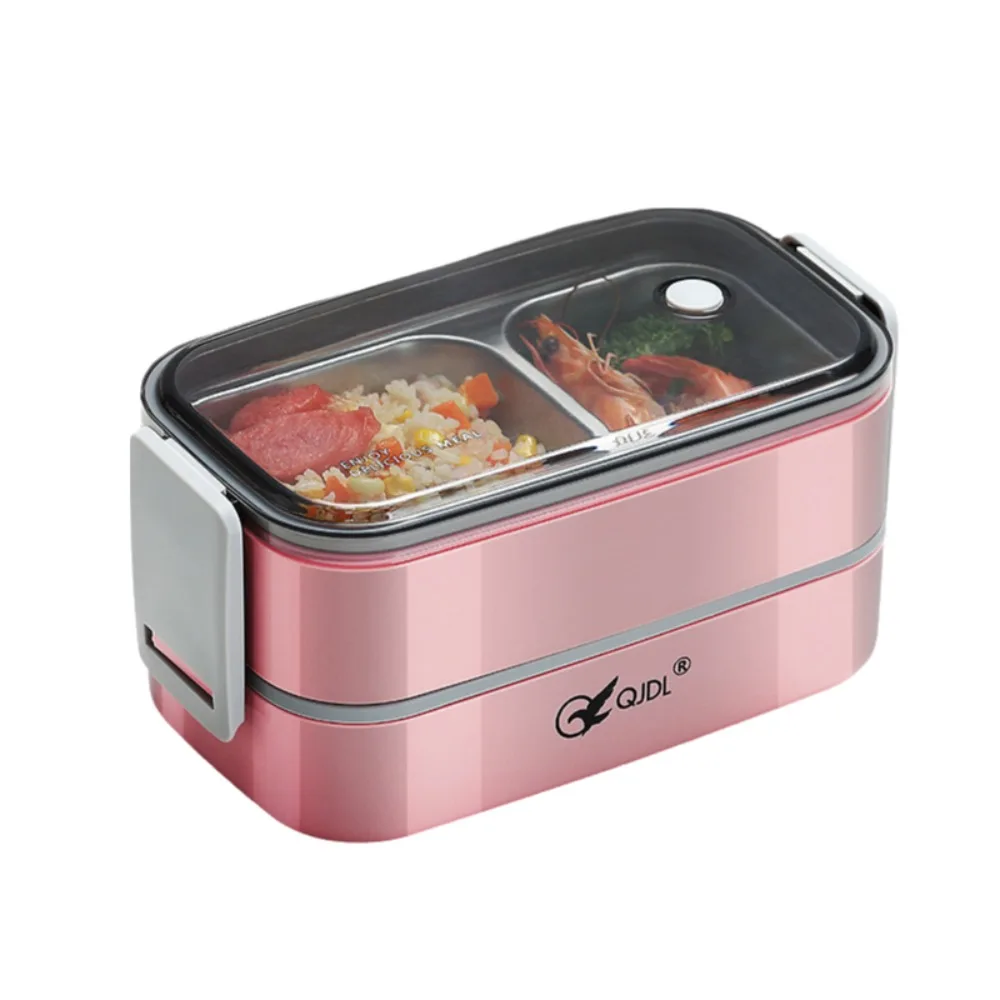 304 Stainless Steel 2 Layer Lunch Box Microwavable Leak-Proof Food Container Compartments Food Storage Box Office
304 Stainless Steel 2 Layer Lunch Box Microwavable Leak-Proof Food Container Compartments Food Storage Box Office
