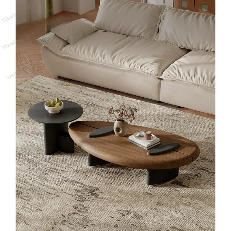 Medieval style coffee table combination living room simple light luxury designer high-end coffee table
Medieval style coffee table combination living room simple light luxury designer high-end coffee table