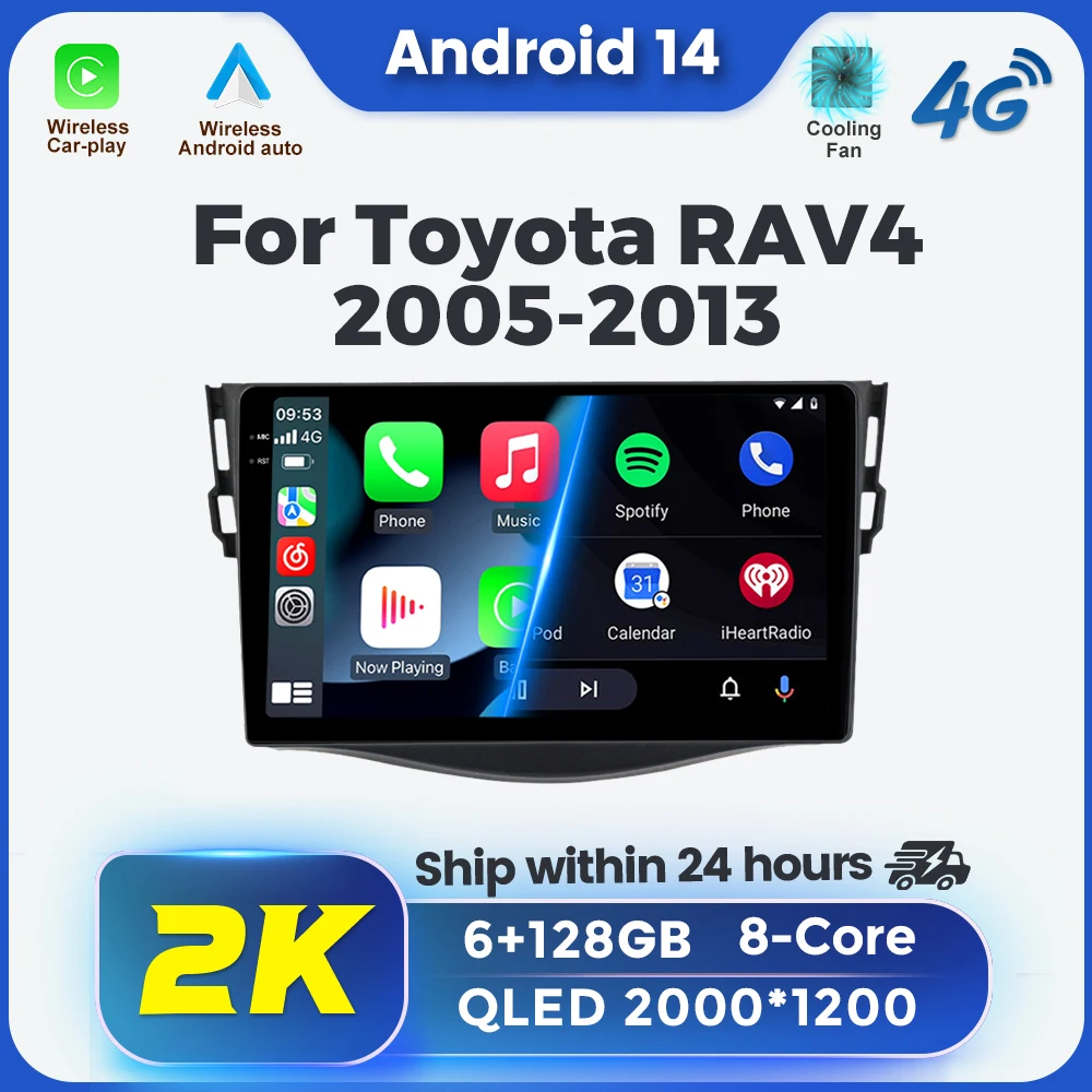 Car Stereo Audio System for Toyota RAV4 Rav 4 2005- 2013 Car Multimedia CarPlay Android Auto WIFI All In One Intelligent Systems
Car Stereo Audio System for Toyota RAV4 Rav 4 2005- 2013 Car Multimedia CarPlay Android Auto WIFI All In One Intelligent Systems