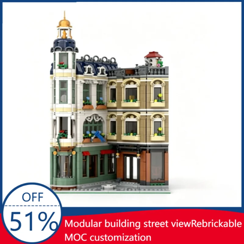 3960 PCS MOC 11371 Shopping Street Upper Floor Extension Modular Building Model Street View Building Blocks Toy Gift Collection
3960 PCS MOC 11371 Shopping Street Upper Floor Extension Modular Building Model Street View Building Blocks Toy Gift Collection