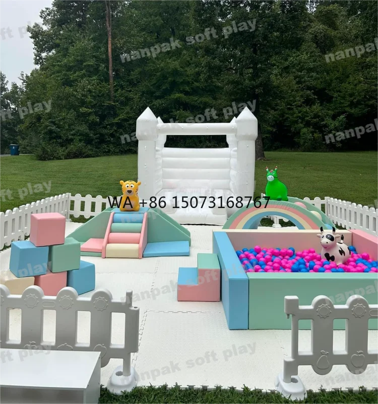 Popular Pastel Commercial Indoor Outdoor Equipment for Parties Kid Birthday Event Hire Soft Play Pastel Soft Play Set for Rental
Popular Pastel Commercial Indoor Outdoor Equipment for Parties Kid Birthday Event Hire Soft Play Pastel Soft Play Set for Rental
