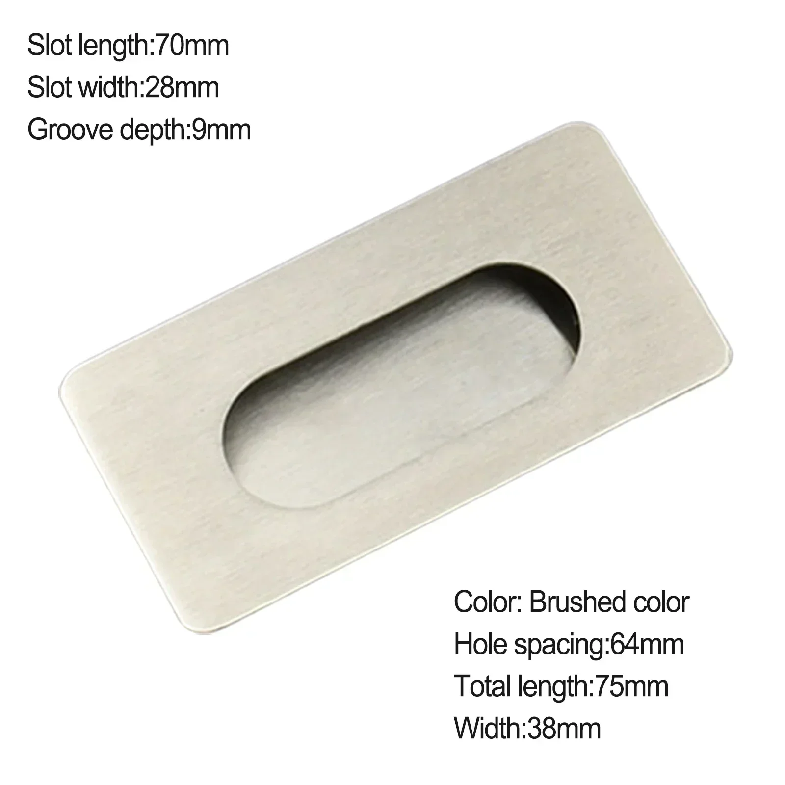 With Screws Cabinet Handle Wardrobe Door Zinc Alloy Slotted Recessed Handle 1 Pc Concealed Handle High Quality Brand New
With Screws Cabinet Handle Wardrobe Door Zinc Alloy Slotted Recessed Handle 1 Pc Concealed Handle High Quality Brand New
