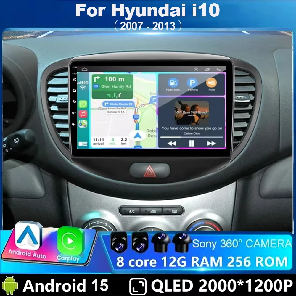 2Din Car Radio 4G Android 15 Multimedia Player GPS Navigation Stereo Car Player Android Auto Autoradio For Hyundai i10 2007-2013
2Din Car Radio 4G Android 15 Multimedia Player GPS Navigation Stereo Car Player Android Auto Autoradio For Hyundai i10 2007-2013