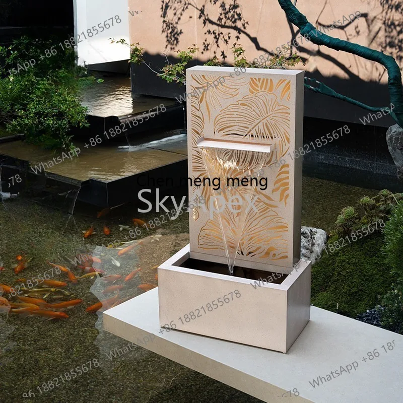 Outdoor Garden Courtyard Villa Balcony Floor To Ceiling Flowing Water Circulating Lucky Fountain Landscaping
Outdoor Garden Courtyard Villa Balcony Floor To Ceiling Flowing Water Circulating Lucky Fountain Landscaping