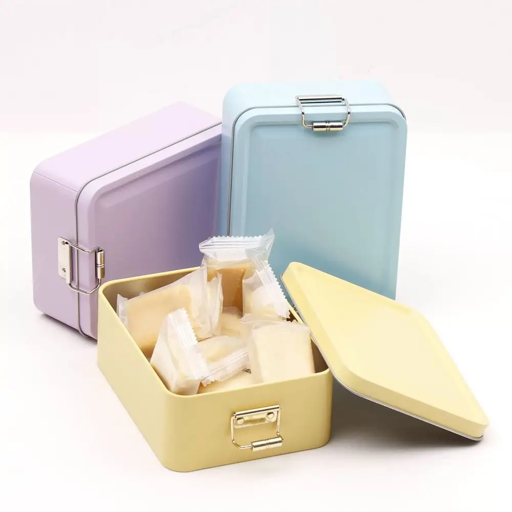 With Lid Tinplate Box Rectangular Shape Durable Material Rectangular Iron Box High Quality Multi Color Tin Box Bakery Use
With Lid Tinplate Box Rectangular Shape Durable Material Rectangular Iron Box High Quality Multi Color Tin Box Bakery Use