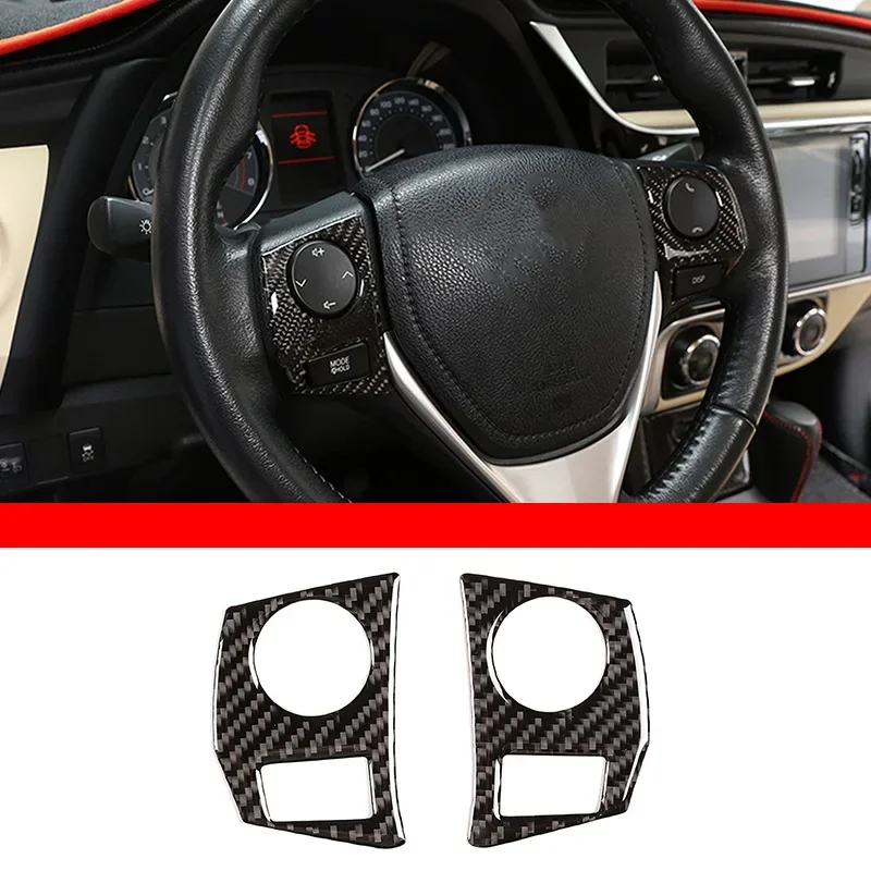 For Toyota Corolla 2014 - 2018 Car Steering Wheel Button Decorative Frame Sticker Carbon Fiber Interior Accessories
For Toyota Corolla 2014 - 2018 Car Steering Wheel Button Decorative Frame Sticker Carbon Fiber Interior Accessories