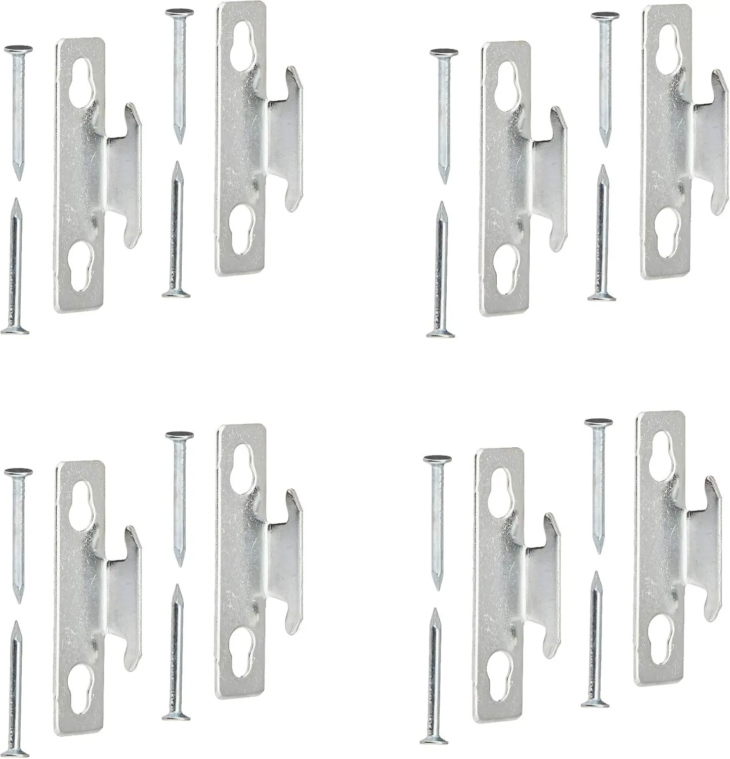 4-Pack Steel Curtain Rod Brackets, Chrome Finish, Silver Color, Easy Install
4-Pack Steel Curtain Rod Brackets, Chrome Finish, Silver Color, Easy Install