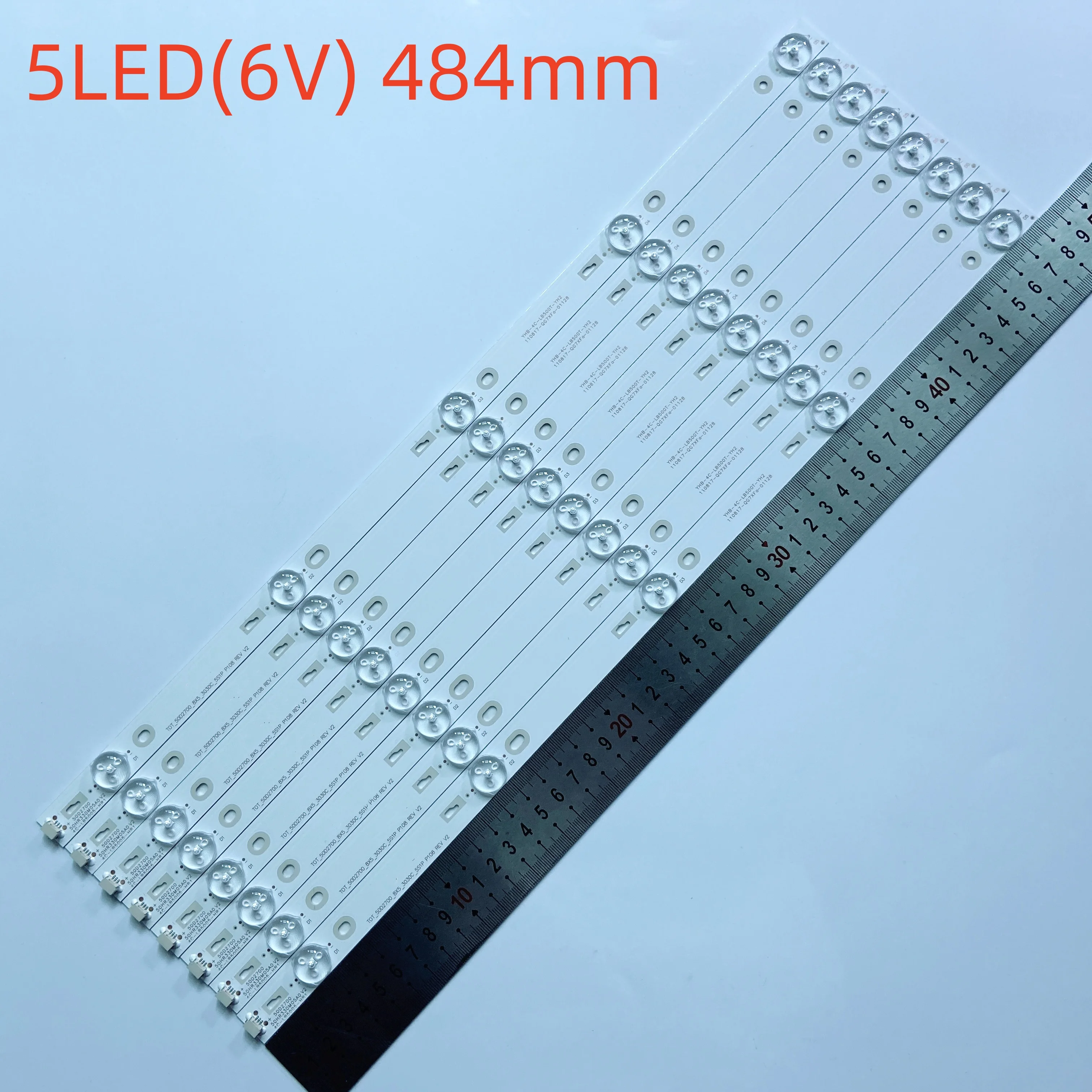 8pcs/set LED backlight strip for TCL 50D2700 F50S3803 LVF500NDEE 50FS3800 LED50D2720 LVF500AUOY TV 50FA3213 50HR330M05A0 V2
8pcs/set LED backlight strip for TCL 50D2700 F50S3803 LVF500NDEE 50FS3800 LED50D2720 LVF500AUOY TV 50FA3213 50HR330M05A0 V2