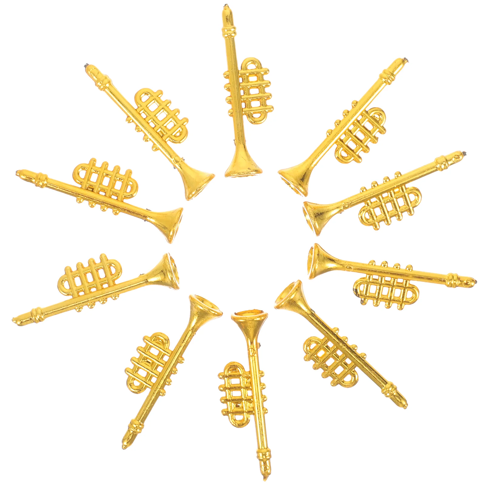 10 Pcs Christmas Trumpet Ornaments Hanging Musical Instrument Decorations Tree Xmas Instruments
10 Pcs Christmas Trumpet Ornaments Hanging Musical Instrument Decorations Tree Xmas Instruments