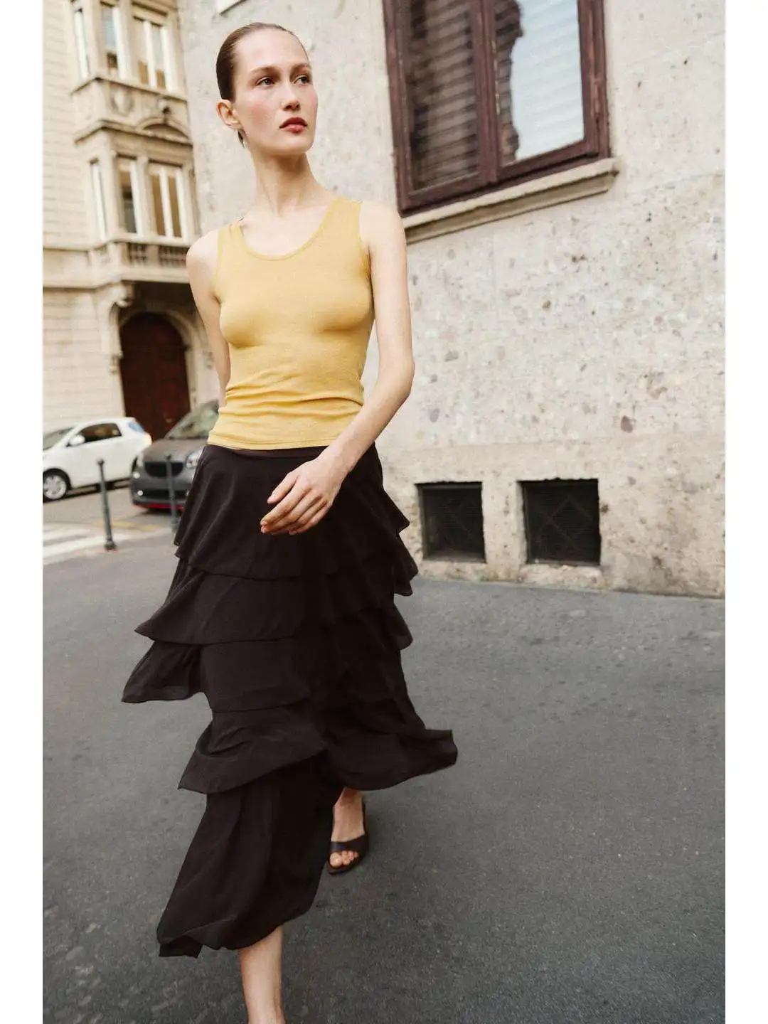 Spring New Asymmetric Hem Midi Skirt Elastic Waist mid Waist Layered Decoration Women's Fashion Citywalk Straight Cut Skirt
Spring New Asymmetric Hem Midi Skirt Elastic Waist mid Waist Layered Decoration Women's Fashion Citywalk Straight Cut Skirt