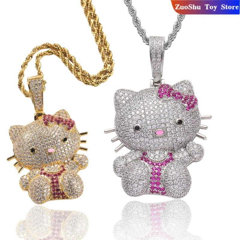 Anime Peripheral HelloKitty Hiphop Necklace Cute Trendy Couple Personality Micro Set Zircon Fine Pair Necklace Birthday Gift
Anime Peripheral HelloKitty Hiphop Necklace Cute Trendy Couple Personality Micro Set Zircon Fine Pair Necklace Birthday Gift
