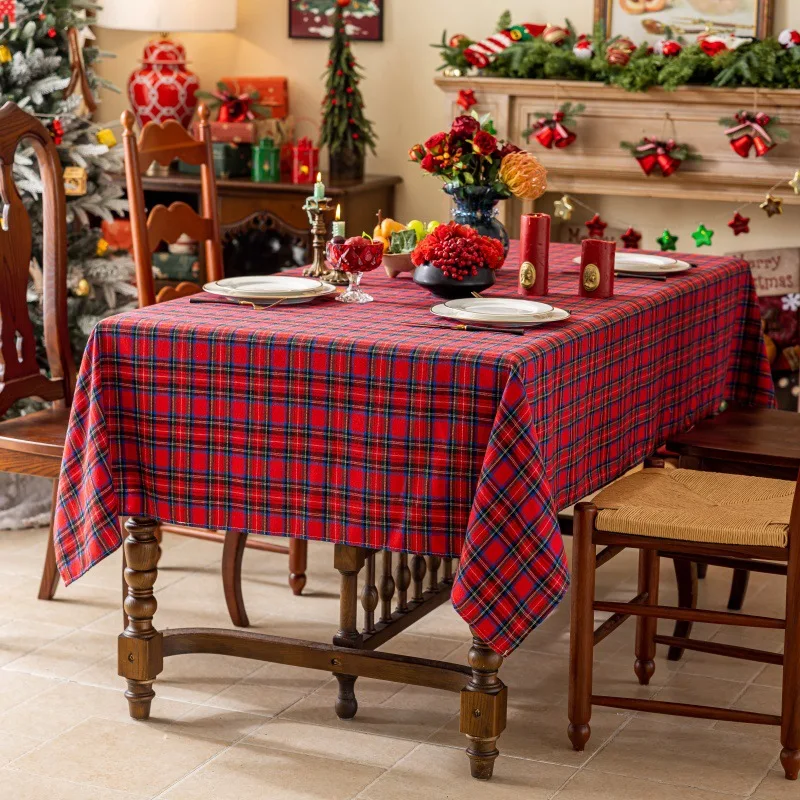 Green Plaid Christmas Tablecloth, Tartan Table Cloth Decorations, Winter Holiday Tablecloths for Rectangle Tables Parties Dining
Green Plaid Christmas Tablecloth, Tartan Table Cloth Decorations, Winter Holiday Tablecloths for Rectangle Tables Parties Dining
