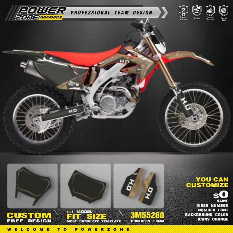 PowerZone Full Set Graphics Backgrounds Decals Stickers Kits For HONDA CRF450X 2018 2017-2005 Motocycle Sticker Kit Name Number
PowerZone Full Set Graphics Backgrounds Decals Stickers Kits For HONDA CRF450X 2018 2017-2005 Motocycle Sticker Kit Name Number