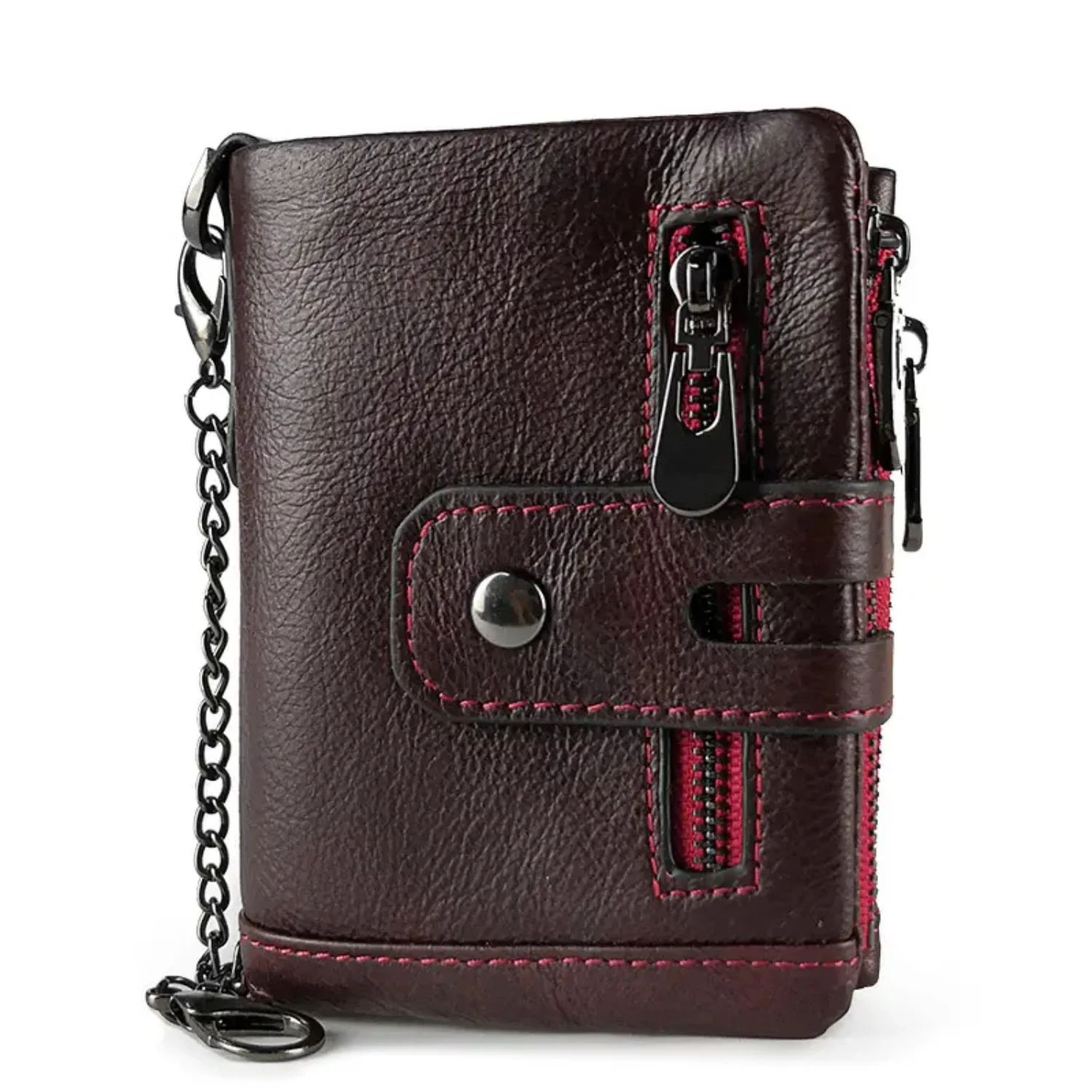 Luxury High-End Vintage Style Genuine Leather Mens Bifold Short Wallet with Rfid Blocking, Secure Hasp Closure, Handy Coin Pouc
Luxury High-End Vintage Style Genuine Leather Mens Bifold Short Wallet with Rfid Blocking, Secure Hasp Closure, Handy Coin Pouc