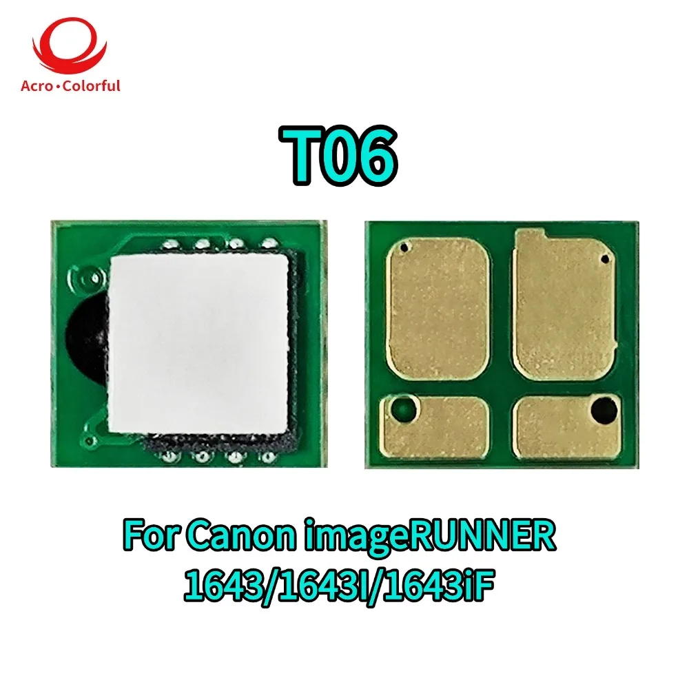Совместимый с США чип тонера T06 для лазерного принтера Canon imageRUNNER 1643 1643I 1643iF чип сброса картриджа 20,5K
Совместимый с США чип тонера T06 для лазерного принтера Canon imageRUNNER 1643 1643I 1643iF чип сброса картриджа 20,5K