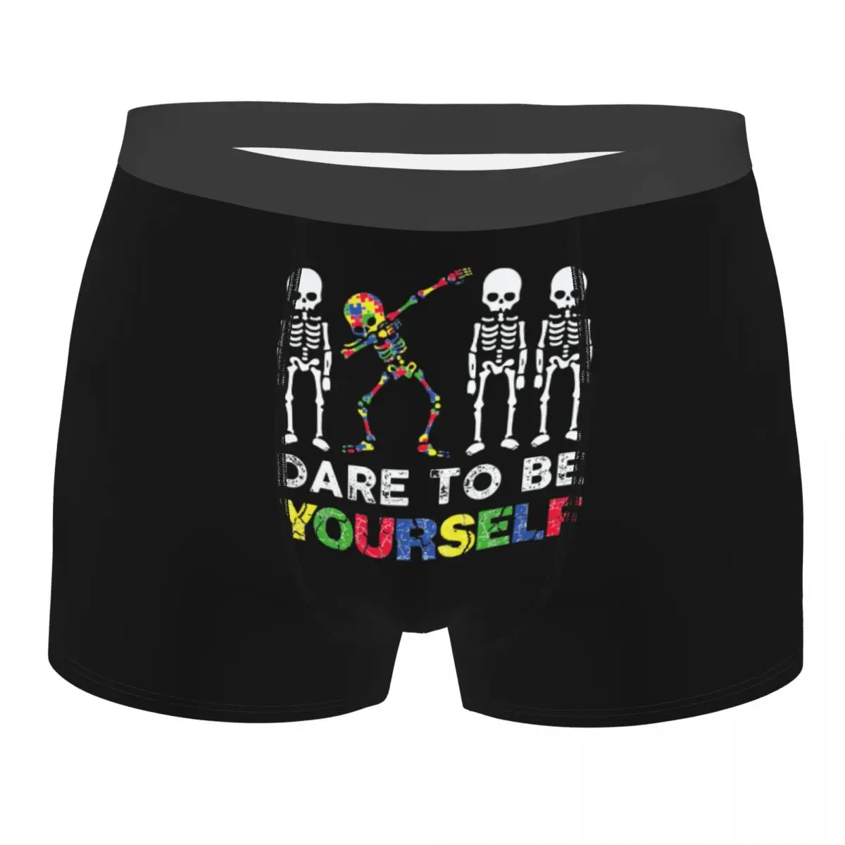 Custom Dare To Be Yourself Skeleton Dabbing Autism Awareness Boxers Shorts Panties Men's Underpants Breathable Briefs Underwear
Custom Dare To Be Yourself Skeleton Dabbing Autism Awareness Boxers Shorts Panties Men's Underpants Breathable Briefs Underwear