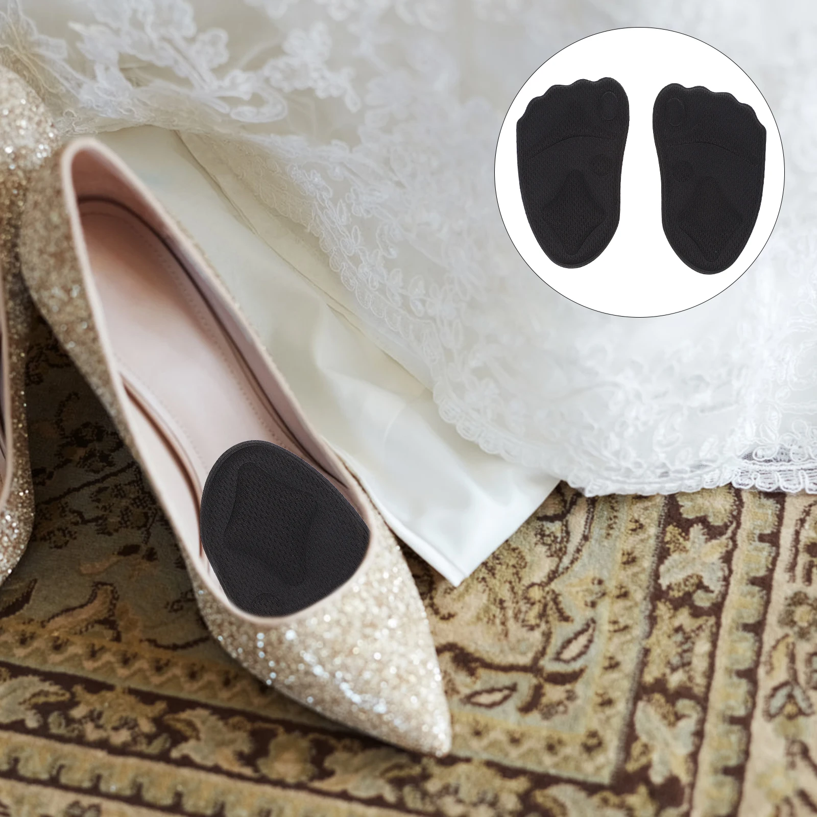 3 Pairs High Heel Foot Cushion Metatarsal Pad Half Sole Insoles Sponge Support Non Slip Mat Breatherable Comfortable
3 Pairs High Heel Foot Cushion Metatarsal Pad Half Sole Insoles Sponge Support Non Slip Mat Breatherable Comfortable