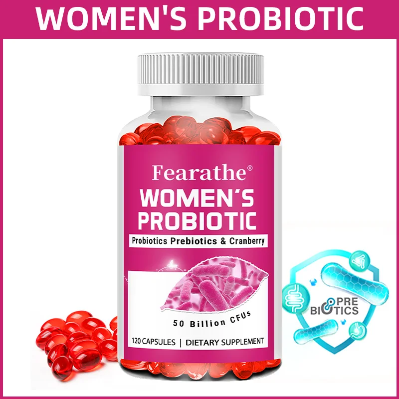 Women’s Probiotic 50 Billion CFU Capsules with Cranberry & Prebiotic, Supports Digestive Gut Immune Vaginal & Urinary Wellness
Women’s Probiotic 50 Billion CFU Capsules with Cranberry & Prebiotic, Supports Digestive Gut Immune Vaginal & Urinary Wellness