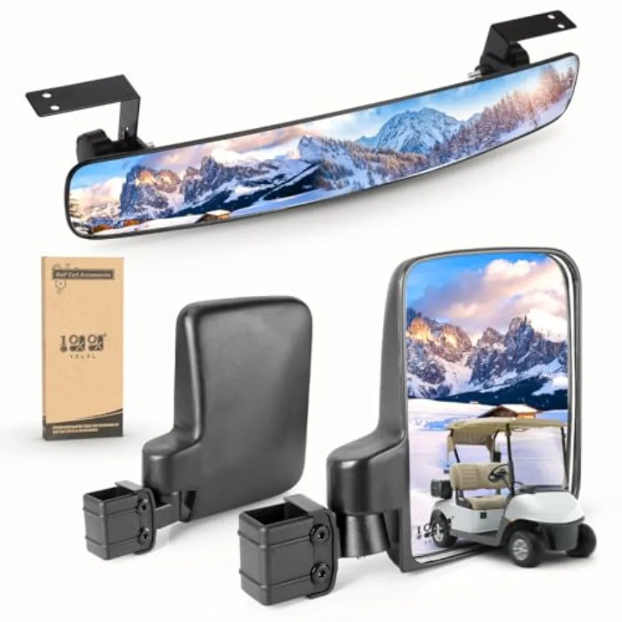 Golf Cart s, No Drilling 180 Degree Rotation and Foldable-HD Shatterproof Glass s for Golf Cart Club Car EZGO and Other, No Dri
Golf Cart s, No Drilling 180 Degree Rotation and Foldable-HD Shatterproof Glass s for Golf Cart Club Car EZGO and Other, No Dri