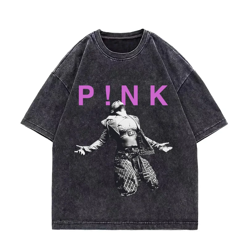 Pink P!NK Singer 90s Vintage Washed Graphics T shirt Men Women Hip Hop streetwear Fashion classic short sleeve Cotton Tee shirt
Pink P!NK Singer 90s Vintage Washed Graphics T shirt Men Women Hip Hop streetwear Fashion classic short sleeve Cotton Tee shirt