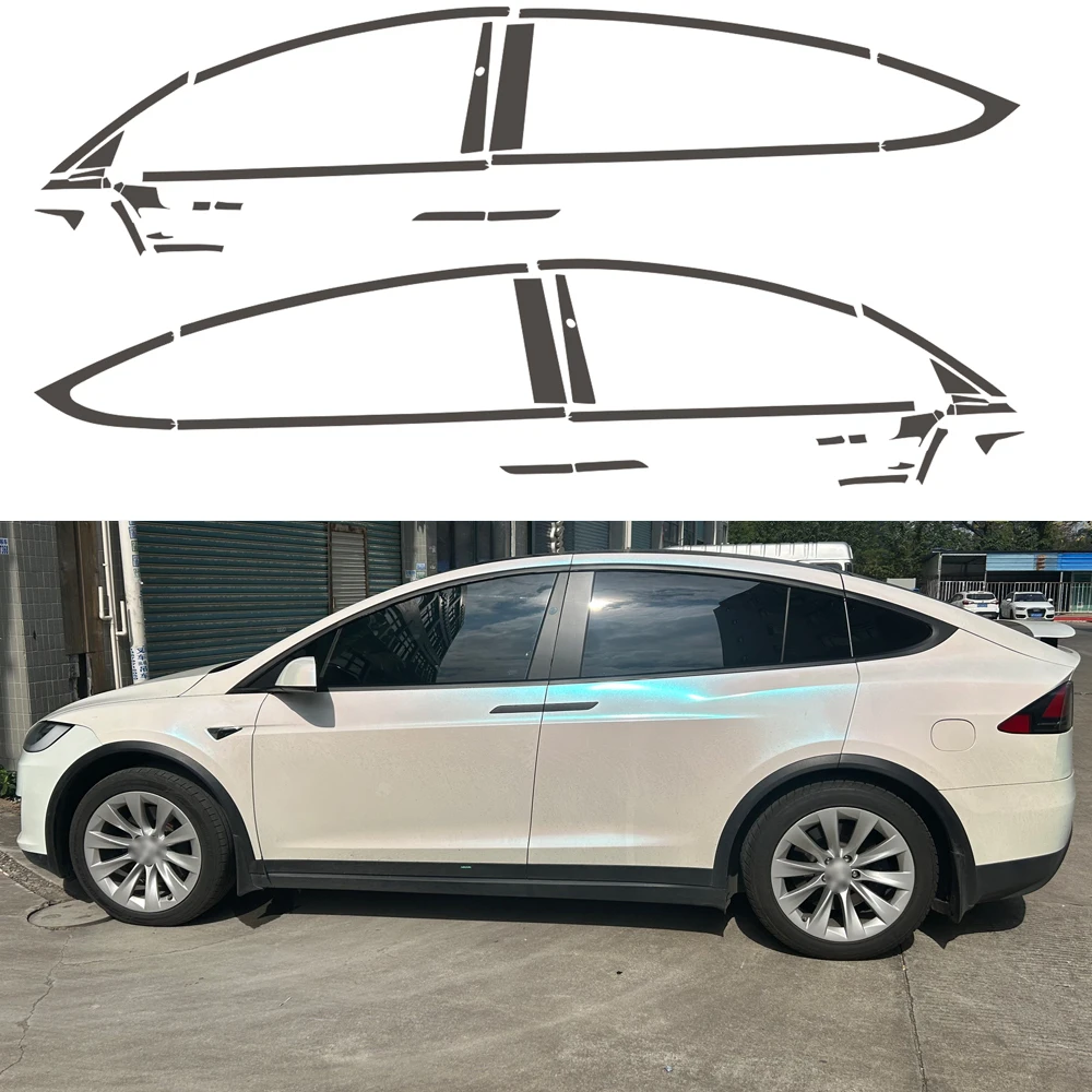 Хромированная затемняющая накладка для Tesla Model X 2016-2020, отделка окна внедорожника, матовая черная наклейка
Хромированная затемняющая накладка для Tesla Model X 2016-2020, отделка окна внедорожника, матовая черная наклейка