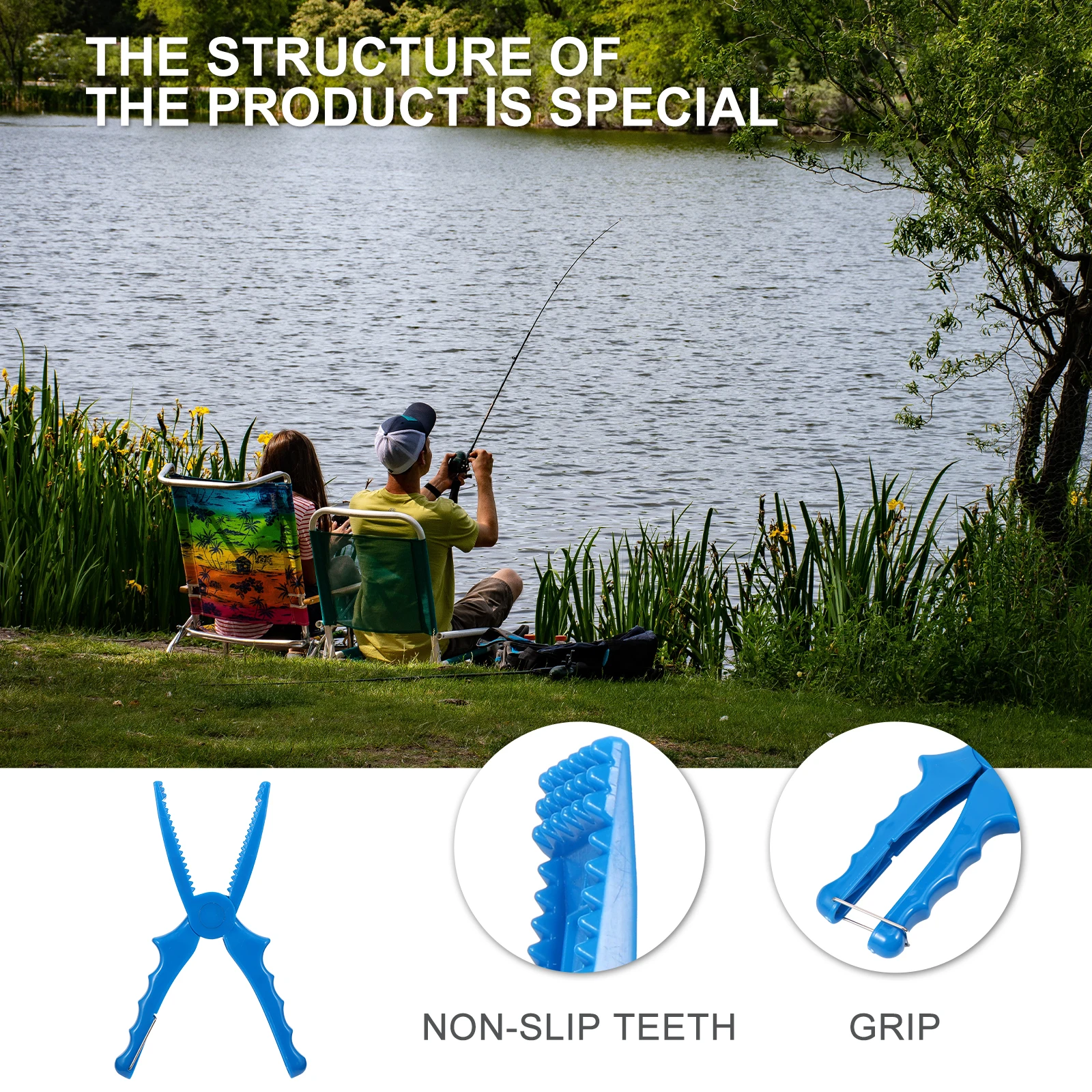 Plastic Fish Gripper Clamp Pliers Light Fishing Tool ABS Anti Slip Teeth Durable Portable Wear Resistant
Plastic Fish Gripper Clamp Pliers Light Fishing Tool ABS Anti Slip Teeth Durable Portable Wear Resistant