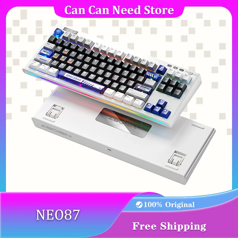 NEO87 Mechanical Keyboard Wireless Bluetooth 3Mode Gasket Hot Swap RGB Light Bar Customized Gaming Keyboard PC Office Accessory
NEO87 Mechanical Keyboard Wireless Bluetooth 3Mode Gasket Hot Swap RGB Light Bar Customized Gaming Keyboard PC Office Accessory