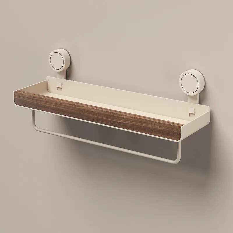 Suction Cup Walnut Wood Space Aluminium No-Drilling Cosmetics Shower Gel Rectangular Shelf Bathroom Storage Rack
Suction Cup Walnut Wood Space Aluminium No-Drilling Cosmetics Shower Gel Rectangular Shelf Bathroom Storage Rack