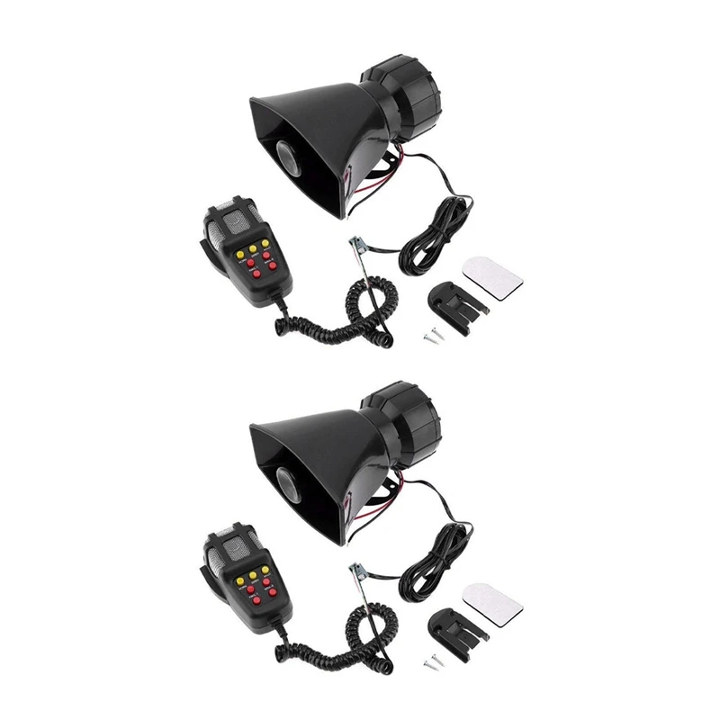 2 шт., универсальный звуковой сигнал для мотоцикла и автомобиля, 7 тонов, 12 В, 100 Вт, полицейская сирена, громкоговоритель (черный)
2 шт., универсальный звуковой сигнал для мотоцикла и автомобиля, 7 тонов, 12 В, 100 Вт, полицейская сирена, громкоговоритель (черный)