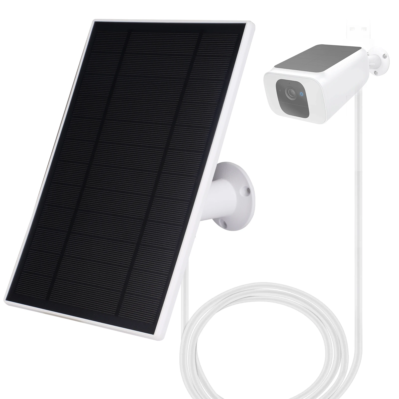 Солнечная панель с зарядным кабелем Micro USB и разъемом USB-C, солнечной панелью, совместимым с наружной камерой безопасности
Солнечная панель с зарядным кабелем Micro USB и разъемом USB-C, солнечной панелью, совместимым с наружной камерой безопасности