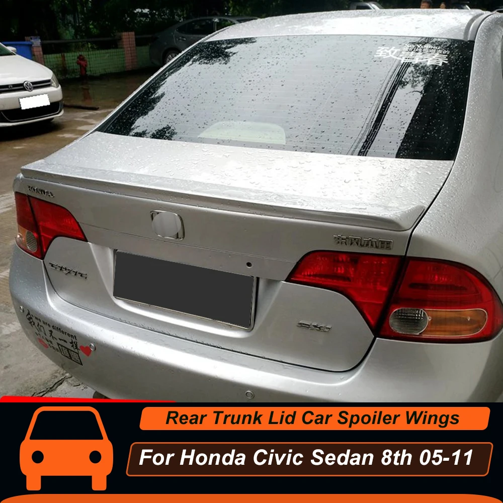 For Honda Civic Sedan 4 Door 8th Gen 2006-2011 Trunk Lid Ducktail Car Spoiler Wings ABS Black Carbon Color Accessories Parts
For Honda Civic Sedan 4 Door 8th Gen 2006-2011 Trunk Lid Ducktail Car Spoiler Wings ABS Black Carbon Color Accessories Parts