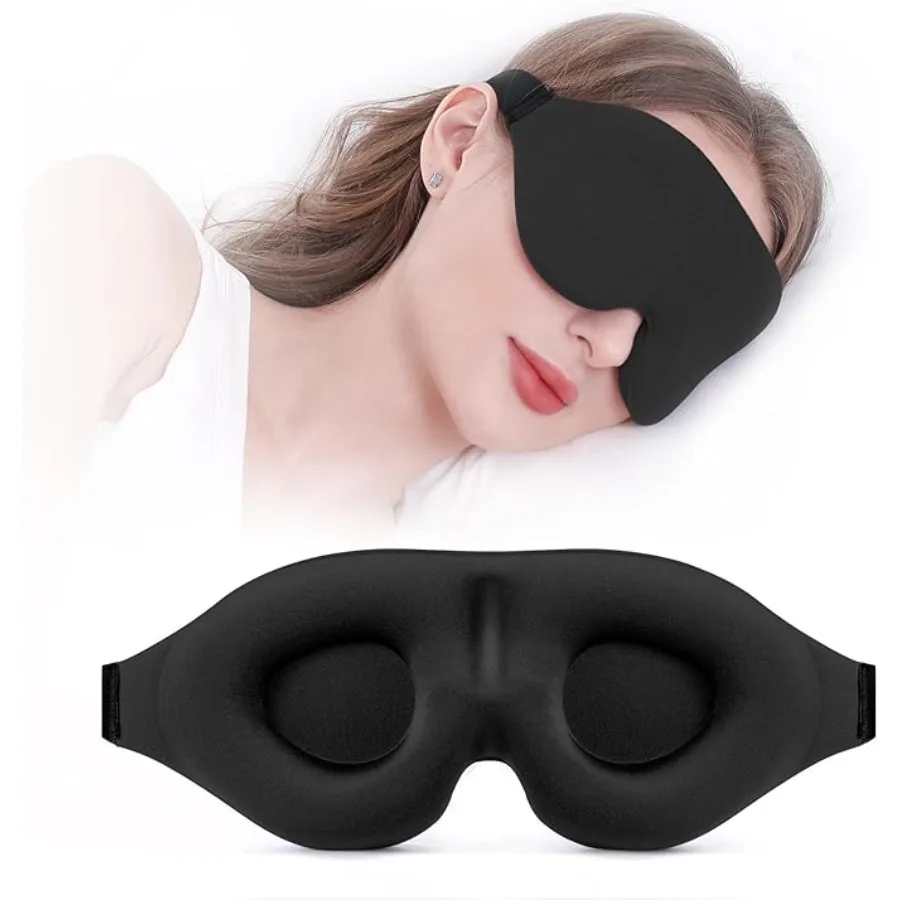 Sleep Mask for Side Sleeper, Complete Light Blocking 3D Sleeping Eye Mask, Soft Breathable Eye Cover for Women Men, Relaxing Zero Pressure Night Blindfold, Black
Sleep Mask for Side Sleeper, Complete Light Blocking 3D Sleeping Eye Mask, Soft Breathable Eye Cover for Women Men, Relaxing Zero Pressure Night Blindfold, Black