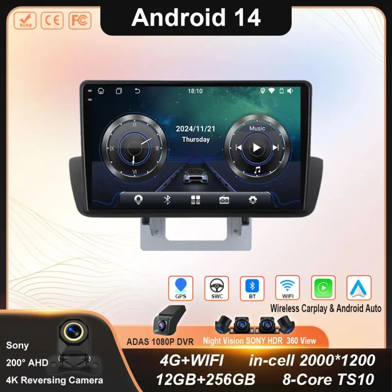 Android 14 Carplay Auto For Mazda BT50 2012 2013 2014 2015 2016 2017 2018 Head Unit DSP RDS CAR Radio Multimedia Video Player 4G
Android 14 Carplay Auto For Mazda BT50 2012 2013 2014 2015 2016 2017 2018 Head Unit DSP RDS CAR Radio Multimedia Video Player 4G