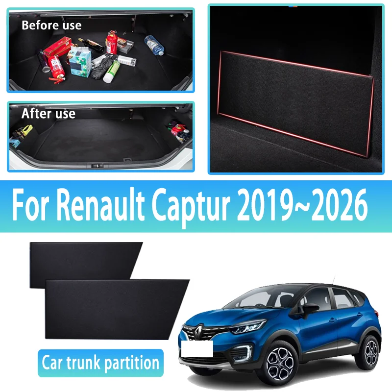 For Renault Captur 2019~2026 2022 MK2 Car Thickening Trunk Storage Partition Multifunction Storage Box Auto Interior Accessories
For Renault Captur 2019~2026 2022 MK2 Car Thickening Trunk Storage Partition Multifunction Storage Box Auto Interior Accessories