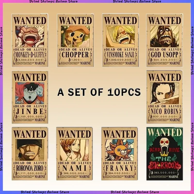Anime Merchandise One Piece Retro Wanted Posters Dormitory Cool Wallpaper Boy Exquisite Wholesale Otaku Fashion Cartoon Gifts
Anime Merchandise One Piece Retro Wanted Posters Dormitory Cool Wallpaper Boy Exquisite Wholesale Otaku Fashion Cartoon Gifts