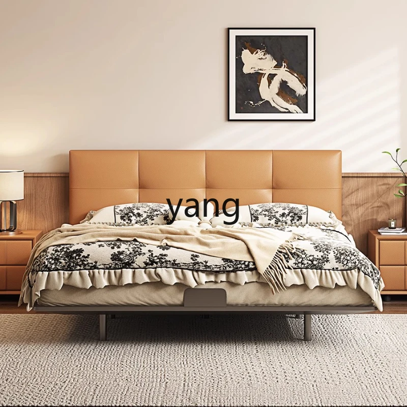 LH medieval cream wind small apartment leather bed ultra-thin bedside flush edge carbon steel suspended bed frame
LH medieval cream wind small apartment leather bed ultra-thin bedside flush edge carbon steel suspended bed frame