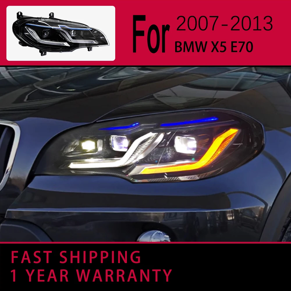 Автомобильные фары для BMW X5 E70, светодиодные фары 2007-2014 E70, лампа Drl, линза проектора, автомобильные аксессуары
Автомобильные фары для BMW X5 E70, светодиодные фары 2007-2014 E70, лампа Drl, линза проектора, автомобильные аксессуары