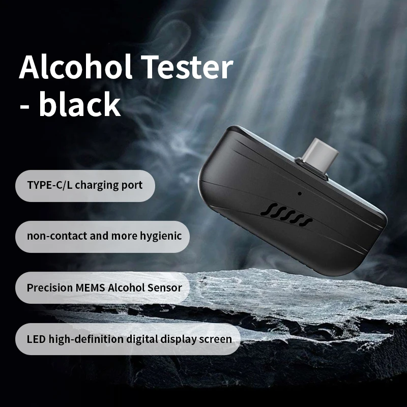 Portable Miniature High-Precision Sobriety Tester with Plug-and-Play Smartphone Display for Self-Testing And Alcohol Screening
Portable Miniature High-Precision Sobriety Tester with Plug-and-Play Smartphone Display for Self-Testing And Alcohol Screening