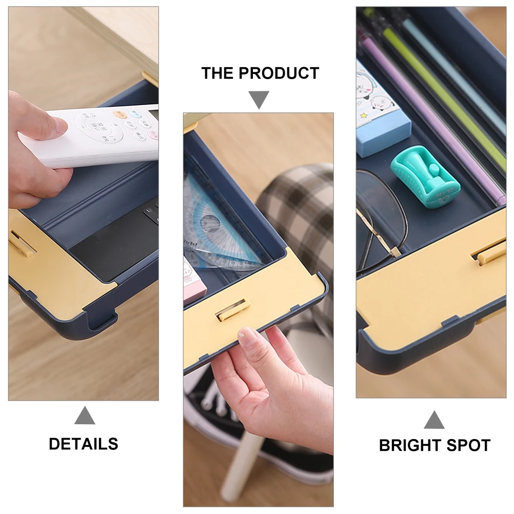 1Pcs Adhesive Drawer Storage Box Small Hidden Under Desk Organizer Multi-Purpose Table Storage Cabinet Drawer Type Box
1Pcs Adhesive Drawer Storage Box Small Hidden Under Desk Organizer Multi-Purpose Table Storage Cabinet Drawer Type Box